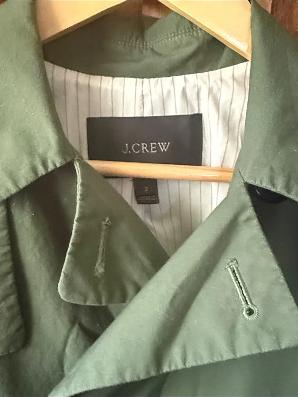 J Crew Japanese Poplin Swing Trench Coat. Size 2 oversized